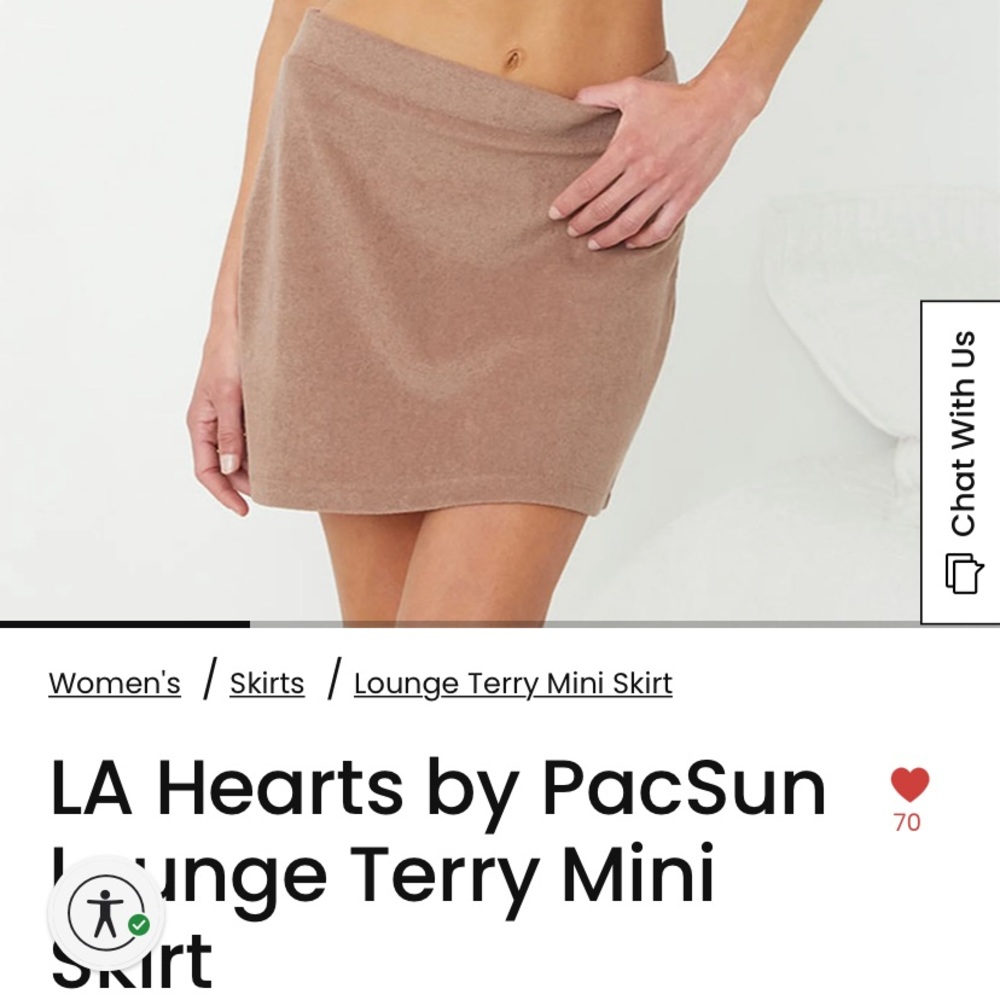 LA Hearts Skirt